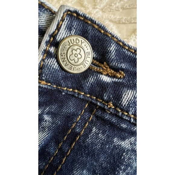 Judy Blue Jeans distressed ripped acid wash retro destroyed blue denim 3X / 20W - Picture 7 of 15